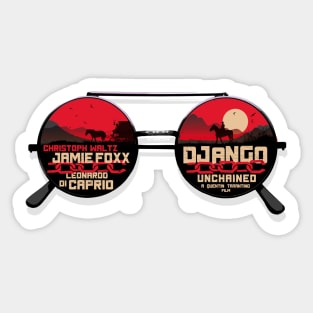 Django unchained movie art inspired Sticker